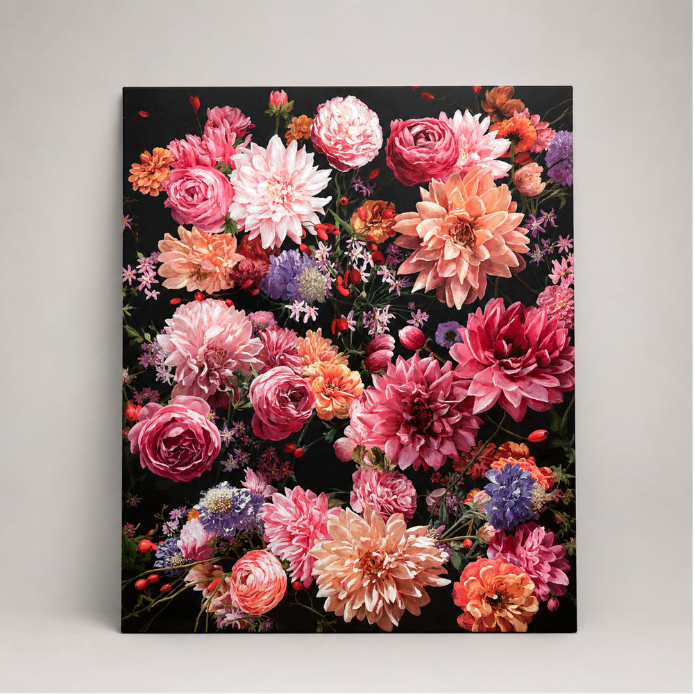 Flowers Acrylic Painiting